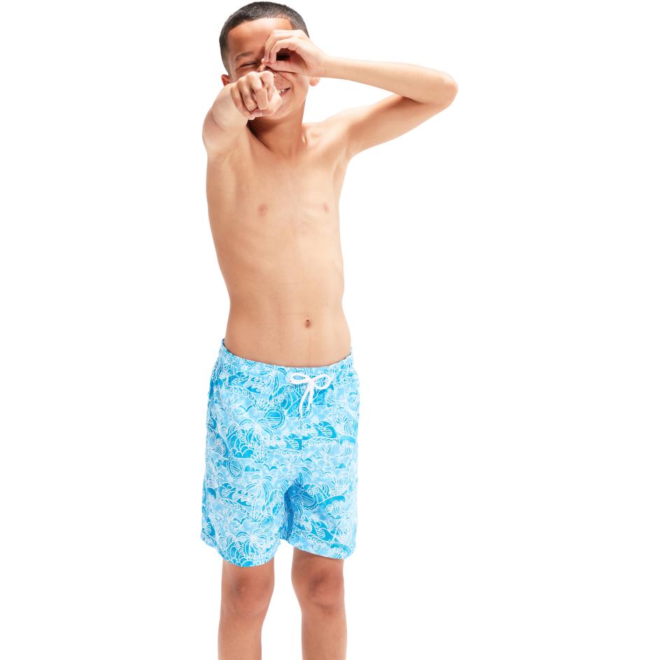 Thumbnail - Speedo, Herren, Badehose, Printed 15" Watershort, Blau, (XS)