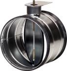 Actual product image Lindab Spjaeld type DTBU/DTH1U200 uden motor med 8x8 mm aksel. Forberedt for montering af Belimo moto