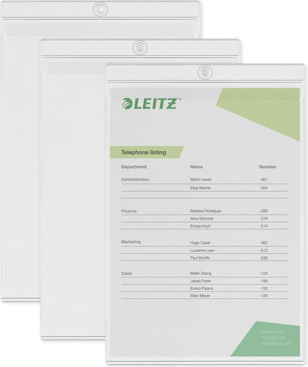 Produktbild Leitz 40940000 PVC Transparent Aktendeckel (A4, 50x)