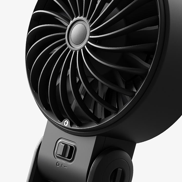 Actual product image Jisulife Handheld Fan Life7 (3600mAh) black