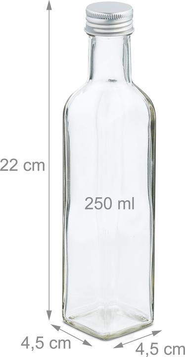 Relaxdays Petites bouteilles (250 ml)