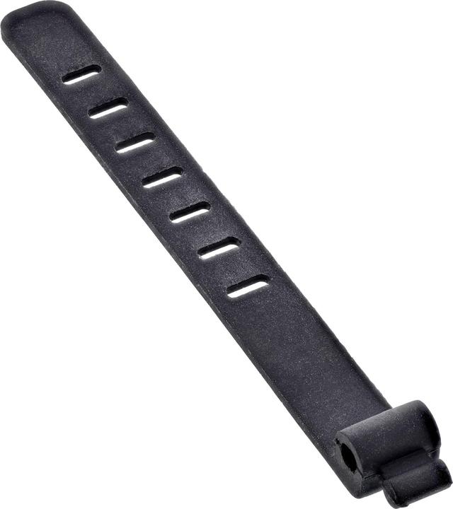 Produktbild InLine 10er Pack ® Kabelbinder Silikon, wiederverschliessbar, 97x10mm, schwarz (Kunststoffkabelbinder, 97 mm, 10 Stk.)