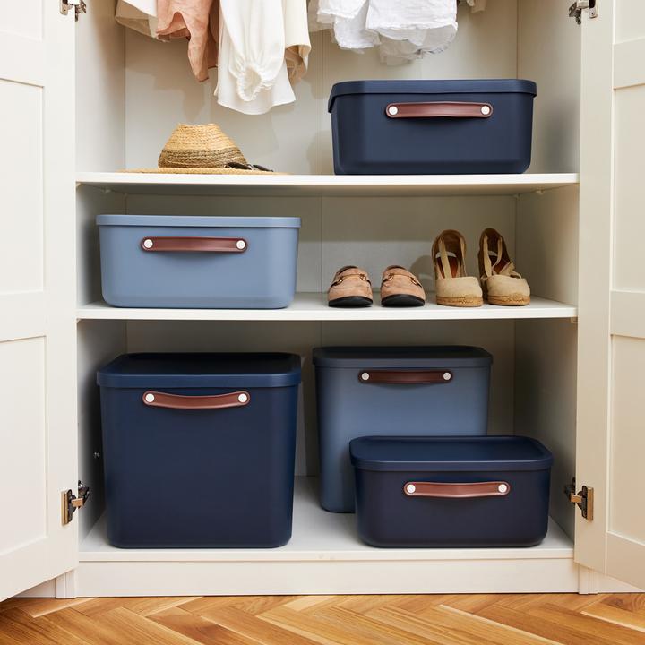 Produktbild Rotho Aufbewahrungsbox Maloja 40 l, Midnight Blau (40 l, 1x)