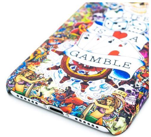 Immagine prodotto I-Paint Custodia rigida Slim per iPhone 7/8/SE - Tattoo (Apple iPhone 7, Apple iPhone 8, Apple iPhone SE)