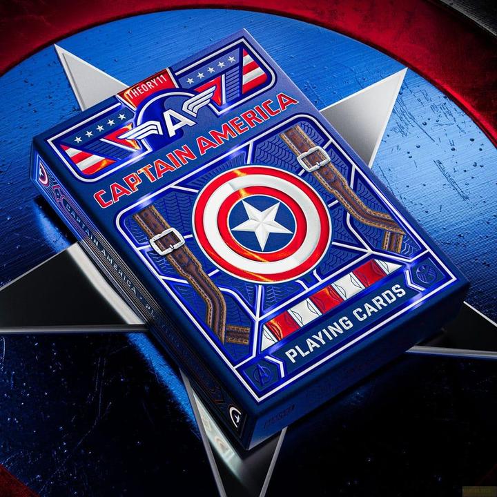 Actual product image Theory11 Captain America Spielkarten Patriotic Design (English)