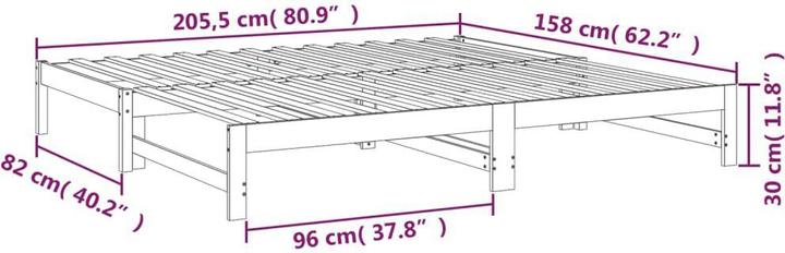 Image du produit vidaXL Tagesbett (80 x 200 cm)