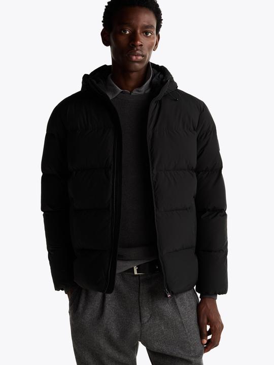 Produktbild Tommy Hilfiger Dons Jas Hooded Heren Puffer - Zwart - Maat XL (XL)