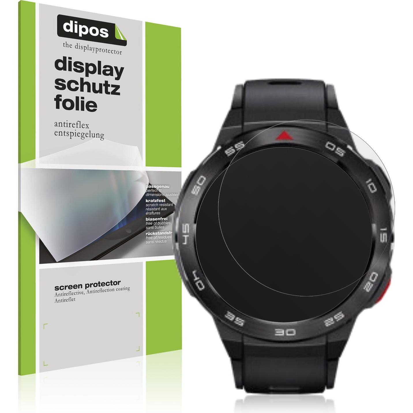 Dipos Schutzfolie Matt für Xiaomi Mibro GS Pro, Smartwatch Schutzfolie, Transparent