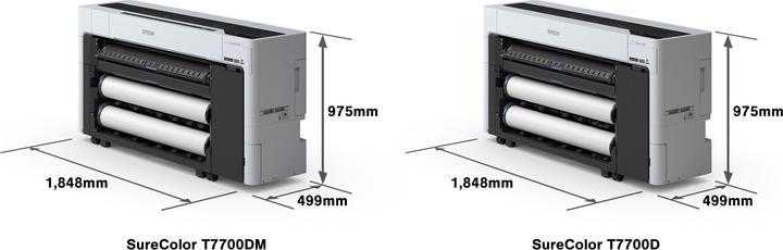 Produktbild Epson SureColor-T7700DM Duo Roll Multi-function Printer 3 ppm (Tintenpatrone, Farbe)