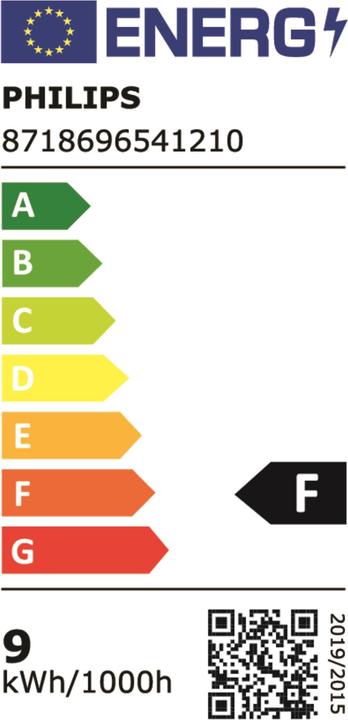 Label énergétique Philips Professional CorePro (G24q-2, 6.50 W, 650 lm, 1 x, F)