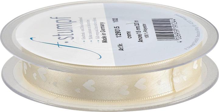 Produktbild Viana Geschenkband mit Herzen Rolle für romantische Dekorationen (1x)