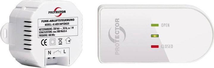 Actual product image Protector Wireless exhaust air control AS 6020.3 1000 W White, brown