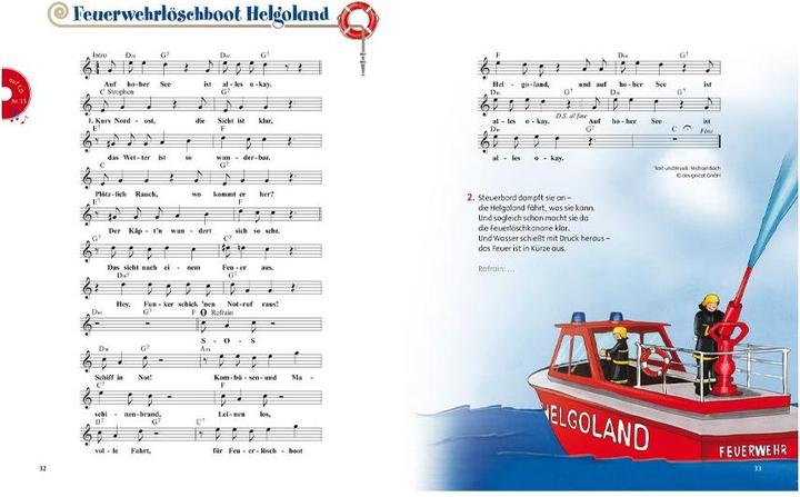 Produktbild Lieder und Geschichten von der Feuerwehr (Deutsch, K75 Medienpark, Petra Schier, 2014)