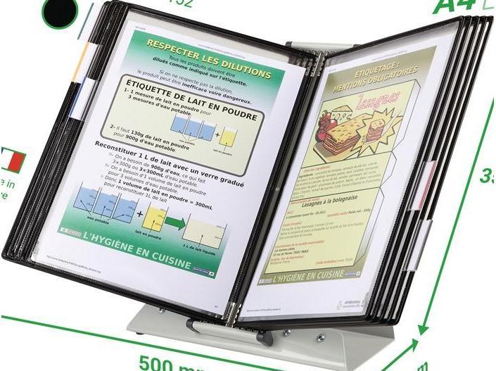 Actual product image Tarifold 434152 Document display carousel table/wall portrait