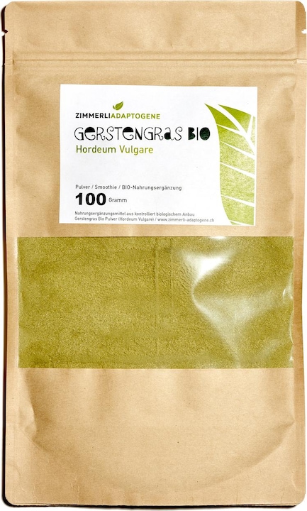 Produktbild Zimmerli Adaptogene Gerstengras Pulver (BIO) (1 Stück, Pulver, 100 g)