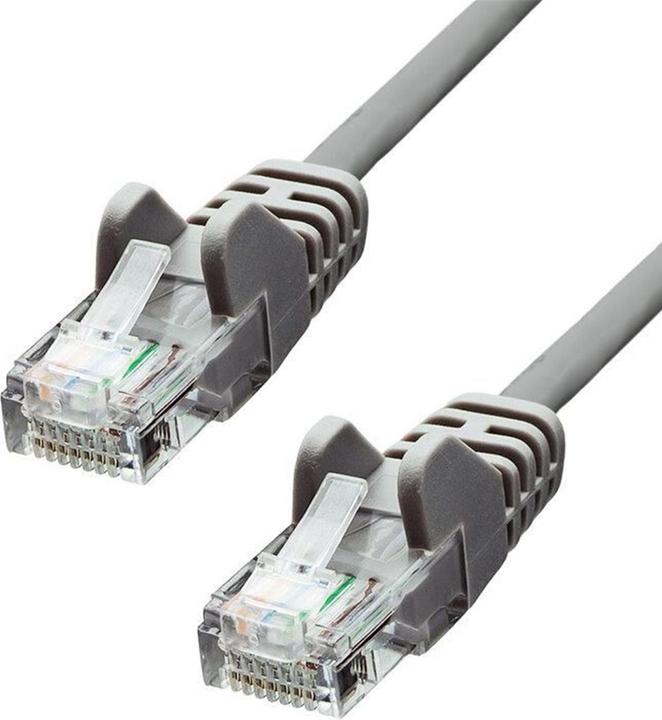 Produktbild ProXtend U/UTP CAT5e PVC AWG 26 CCA Grey 30CM (U/UTP, CAT5e, 0.30 m)