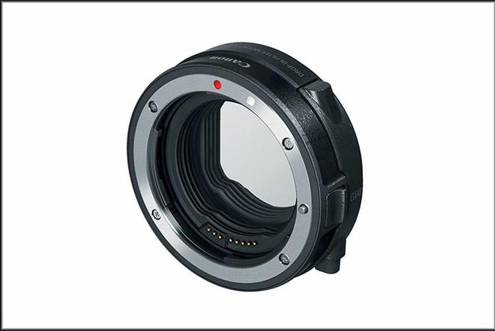 Actual product image Canon EF-EOS R bayonet adapter with insert filters (C-PL)