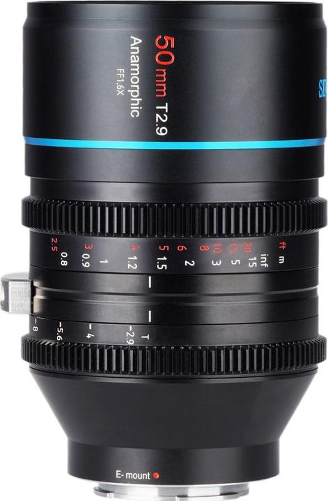 Actual product image Sirui Venus 50mm T2.9 1.6x full frame anamorphic lens Z mount (Nikon Z, full size)
