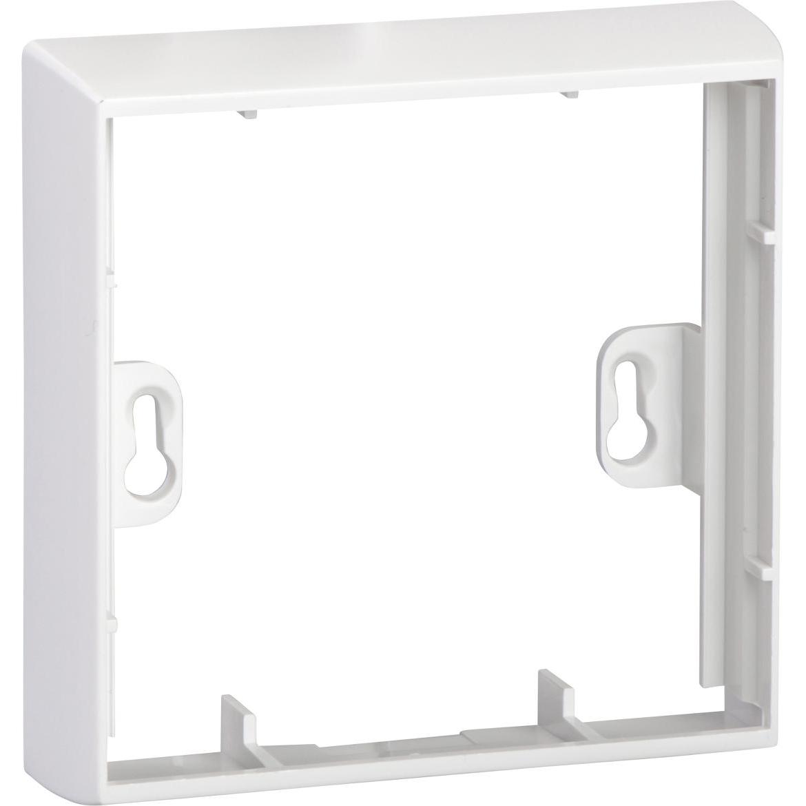 Schneider Electric, Zubehör Schalterprogramm, Montagerahmen 1-fach flach für CYB-BK weiss RAL9016 TYP:CYB-MF1L R9016 597...