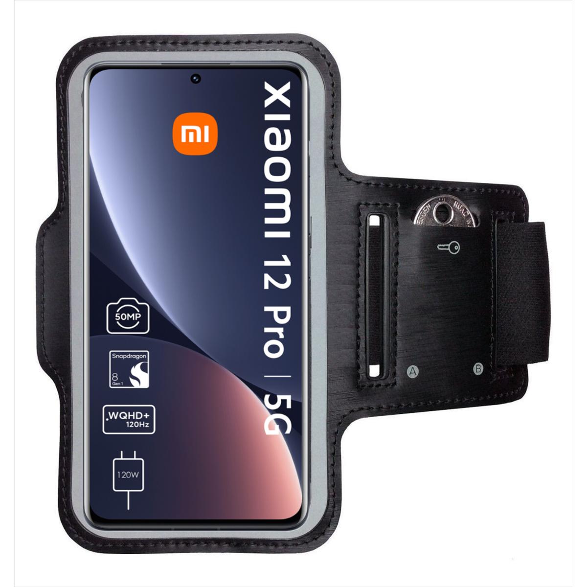 Thumbnail - CoverKingz Sportarmband für Xiaomi 12 Pro, Smartphone Sportarmband, Schwarz