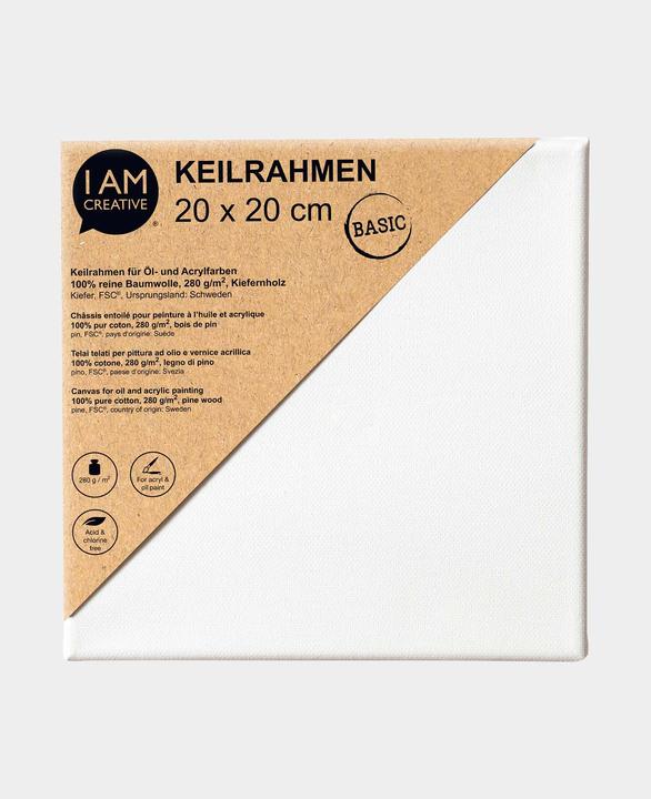 Produktbild I Am Creative Keilrahmen BASIC (20 x 20 cm)
