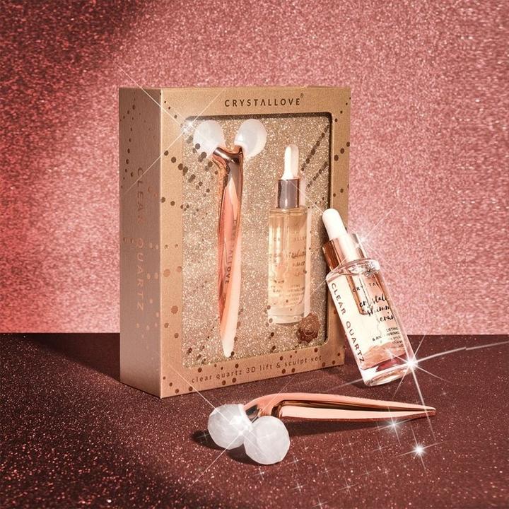 Image du produit Crystallove Set Lift & Sculpt 3D en quartz clair doré