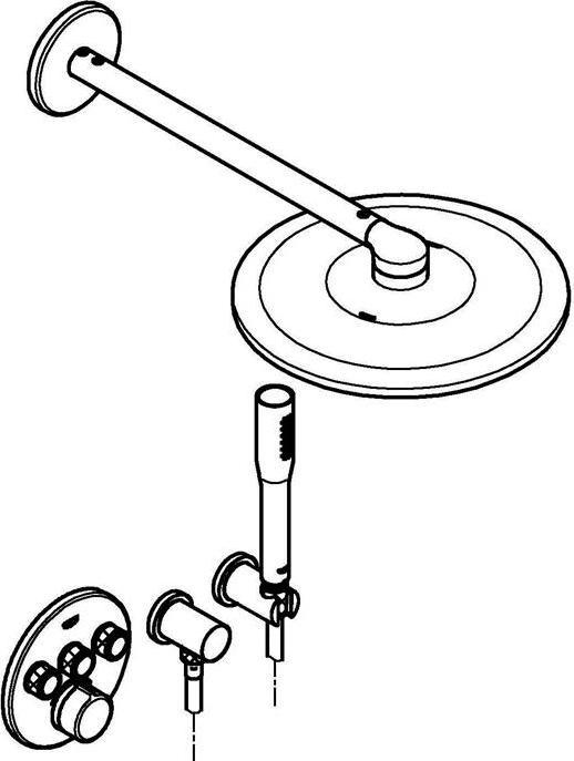 Image du produit Grohe UP-Duschsystem SmartControl m 3 ASV chr