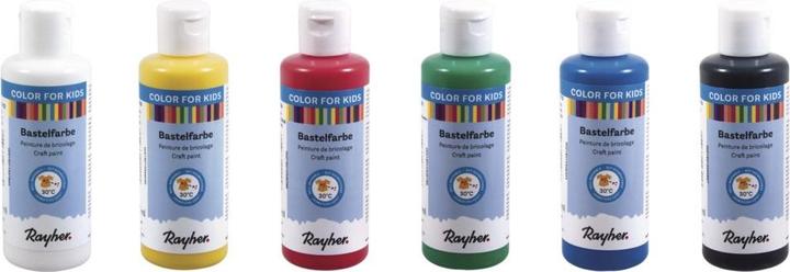 Produktbild Rayher Kinder-Bastelfarbe Set (Mehrfarbig, 480 ml)