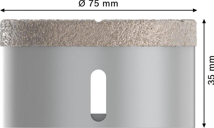 Produktbild Bosch Professional Zubehör PRO Core Cutter dry X-Lock, 75 x 35 mm (75 Millimeter)