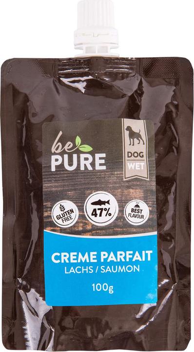BePure Hundesnack Crème Parfait mit Lachs 100g (Adult, Junior, Senior, Welpe + Kitten, 100 g)