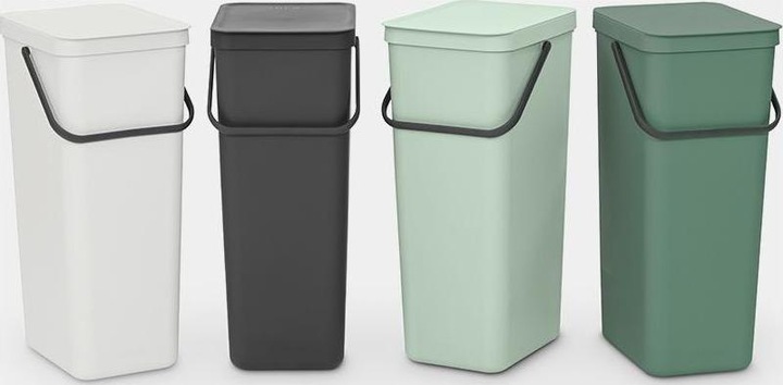 Actual product image Brabantia Recycling bin Sort & Go 40 l, light gray (40 l)