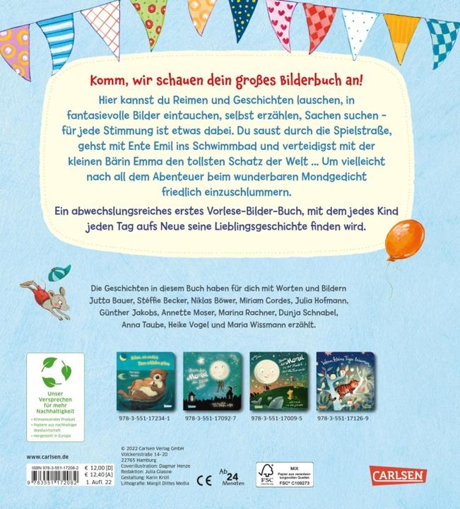 Produktbild Mein erstes Vorlese-Bilder-Buch: Tiere, Kinder, Fahrzeuge und noch viel mehr (Deutsch, Anna Taube, Annette Moser, Günther Jakobs, Julia Hofmann, 2022)