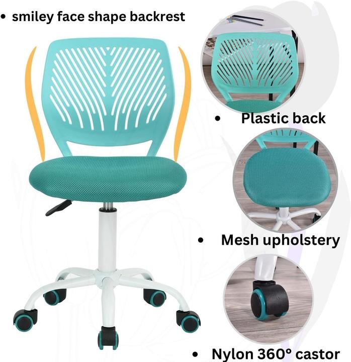 Actual product image FurnitureR Office Fabric Seat Ergonomic Study Chair (45 - 85 cm)