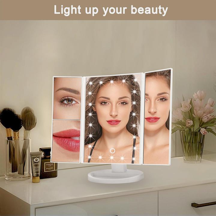 Actual product image Intirilife Make-up mirror with LED