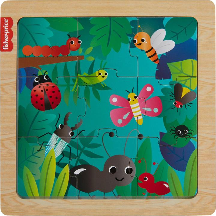 Produktbild Fisher-Price Holz-Abenteuerwelten Puzzle (9 Teile)