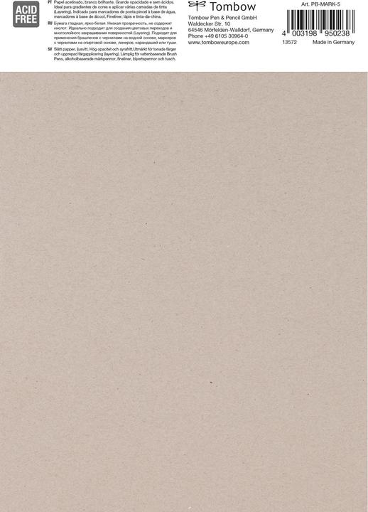 Actual product image Tombow Drawing pad Bristol A5 25 sheets (A5, Plain)