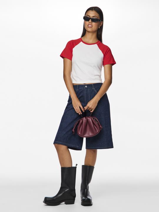 Produktbild Pieces PCJANNIE KONTRAST Crop-T-Shirt (S)