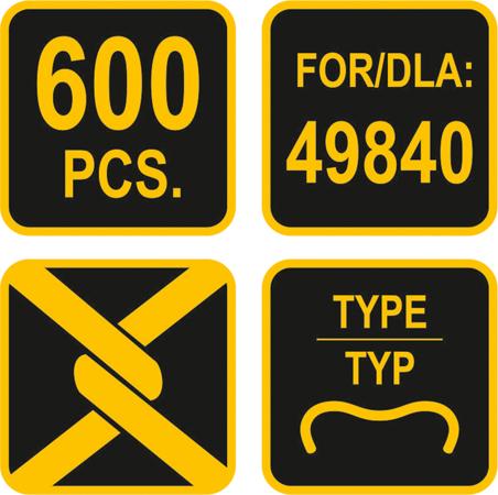 Produktbild Vorel Klammern für Drahtbefestigungszange 600 tlg. (600x)