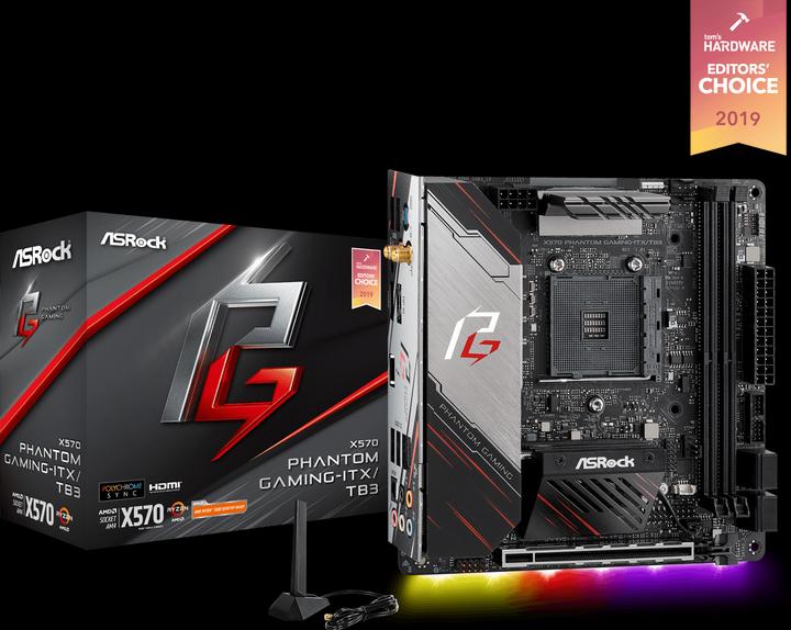 Produktbild AsRock X570 Phantom Gaming-ITX/TB3 (AM4, AMD X570, Mini-ITX)