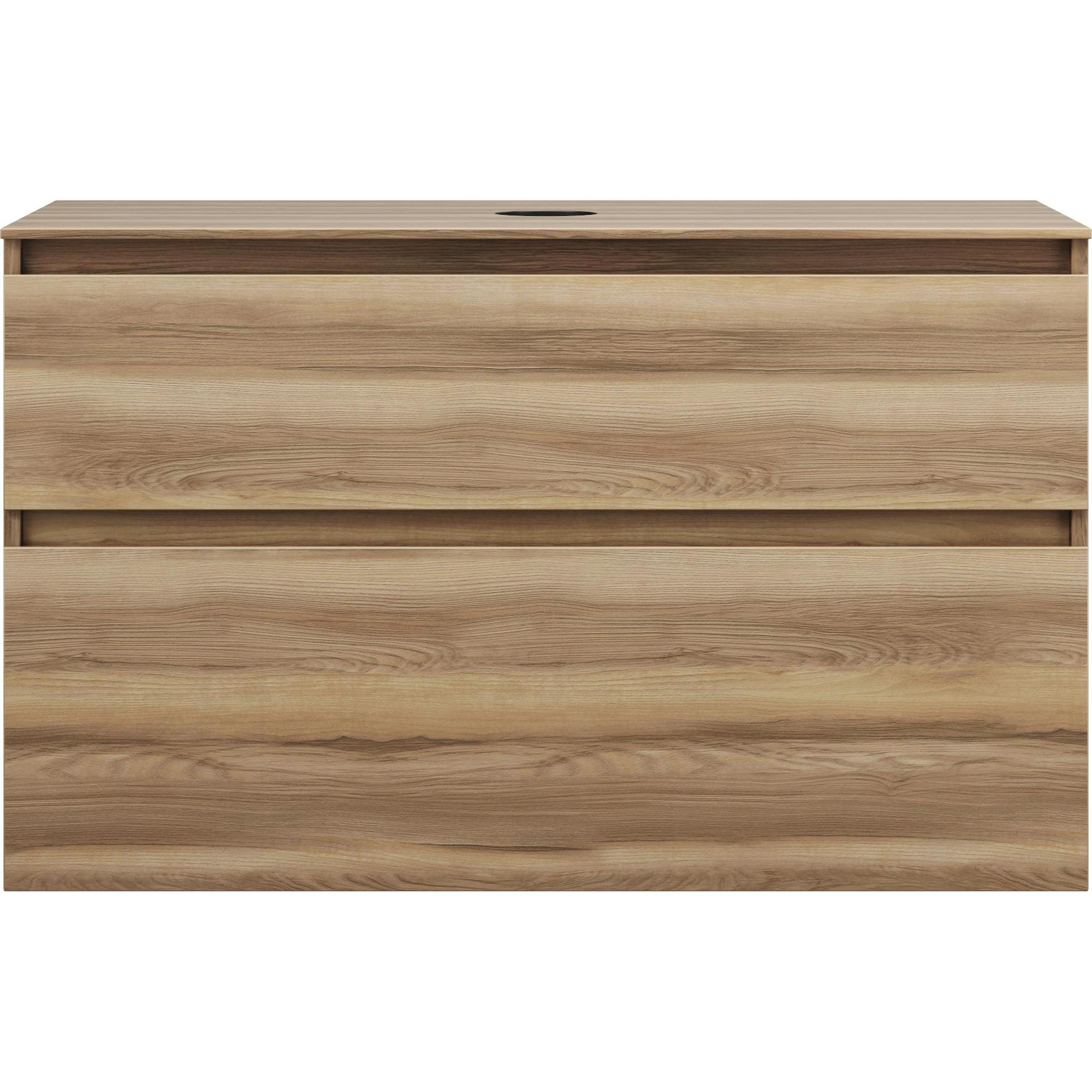 burgbad, Waschtischkonsole, Lin20 Waschtischunterschrank inklusive Konsolenplatte, 2 Auszüge, Tiefe 487mm, 1002x487x661
