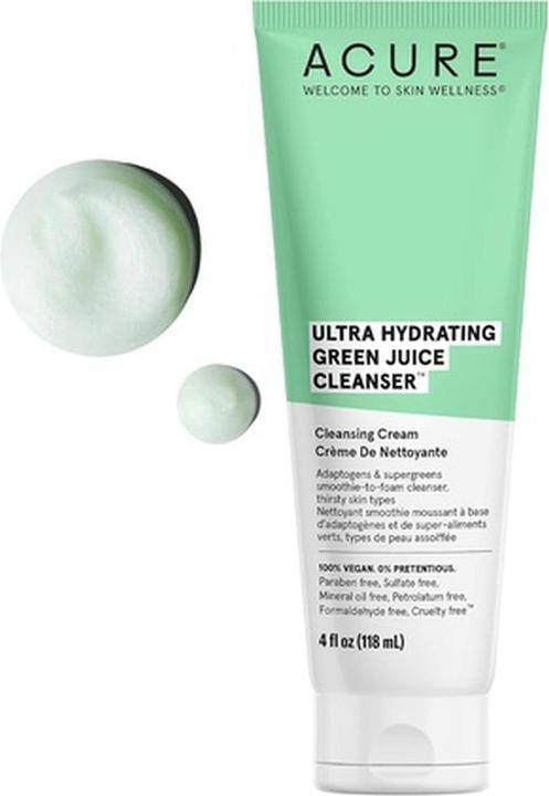 Acure Hydrating Green Juice Cleanser 118ml (Reinigungstücher Gesicht)