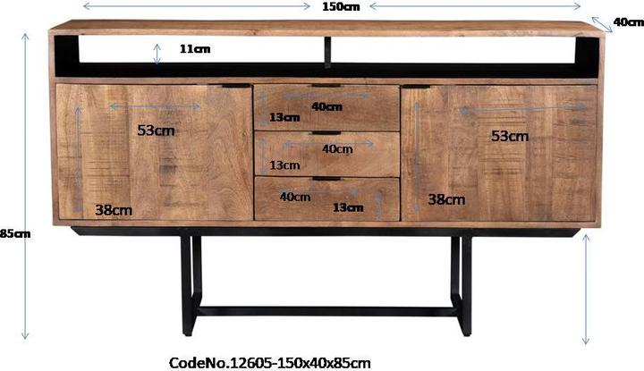 Produktbild Livingfurn Haley (150 x 40 x 80 cm)