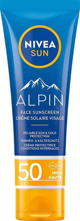 Actual product image NIVEA Sun Alpin sun cream for the face (Sun cream face, SPF 50, 50 ml, 69 g)