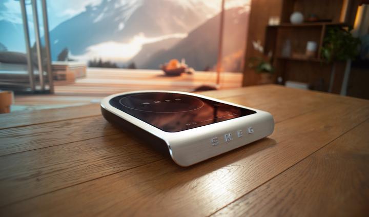 Actual product image Smeg PIC01BLMEU Table-top induction hob, black, aluminium