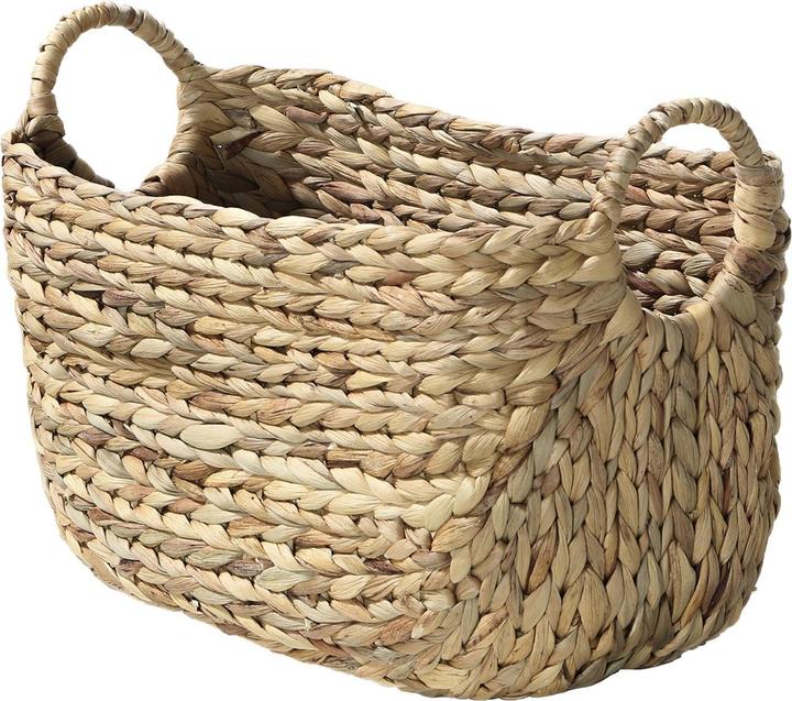 Immagine prodotto Casâme Cesto in Giacinto d'acqua con manici - L 40 cm x P 23 cm x H 26 cm