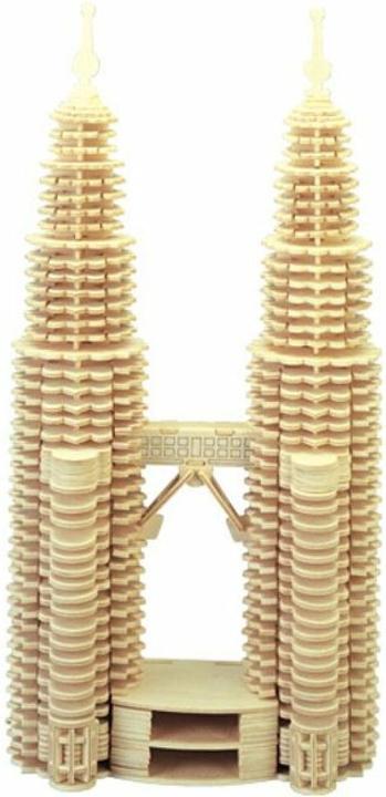 Produktbild Woodcraft HOLZSPIELZEUG, WCK 3D-Puzzle Petronas Twin Towers
