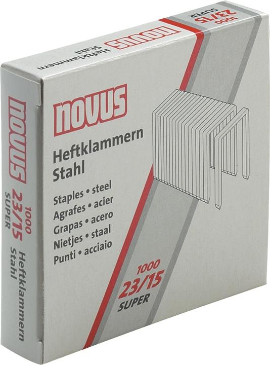 Actual product image Novus 23/15 SUPER staple pack 1000staples (1000 x)