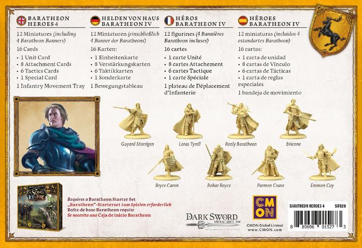 Produktbild Cmon A Song of Ice & Fire - Baratheon Heroes 4 (DE-Erweiterung) (Spanisch)
