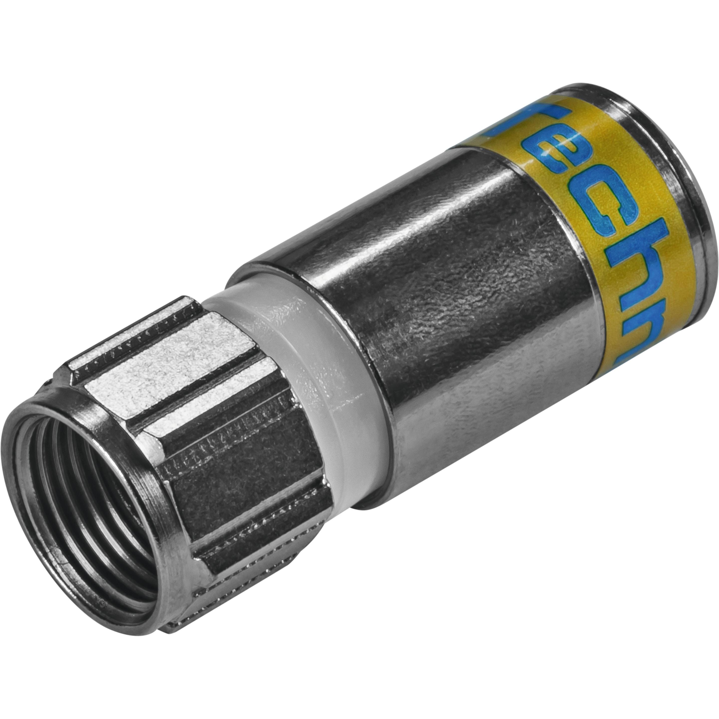 TechniSat 0100/3337 Stecker F Technik Kompression 100 Stück, Antennenkabel
