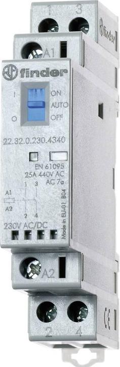 Produktbild Finder Modular contactor 2NO 25A 24V ac/dc